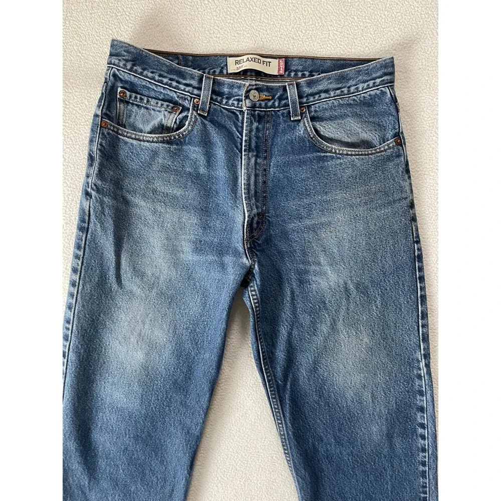 Vintage Y2k Levi's Mens 34x30 550 Jeans Blue Relaxed Fit Tapered Leg Medium Wash